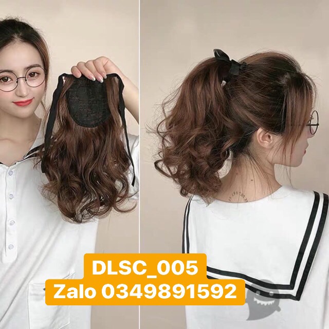CỘT TÓC GIẢ XOĂN NGẮN 28Cm DLSC_005