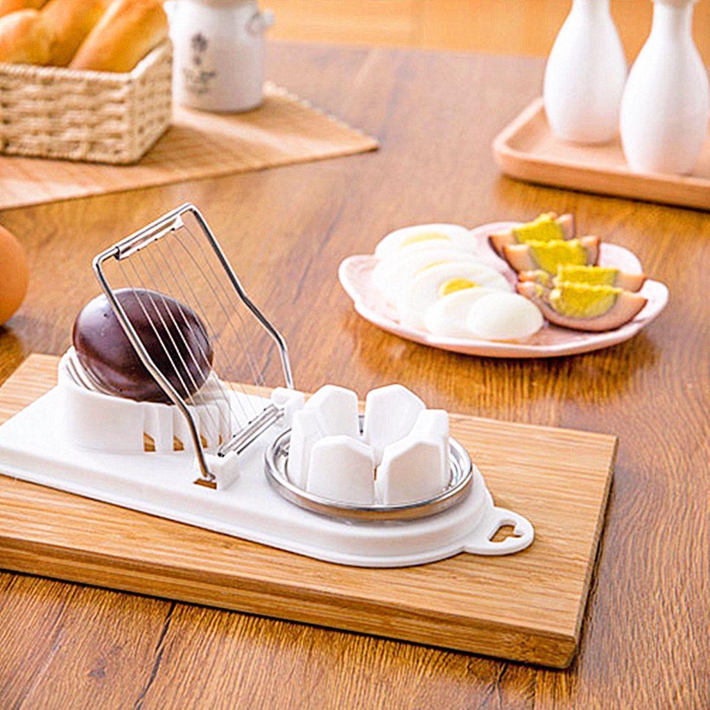 Dụng Cụ Cắt Lát Trứng / Phô Mai Đa Năng Bằng Dây Thép Không Gỉ