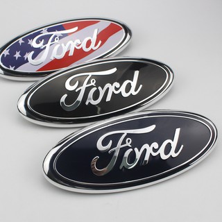 Logo biểu tượng truớc xe FORD Kích thước 23cm*9cm: Mầu Đen, Xanh và Lá Cờ Mỹ