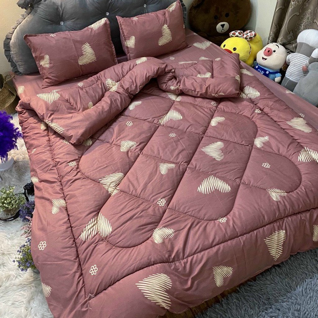 Ga gối Poly Hàn Quốc Bộ Ga Gối Cotton Hàn thoáng mát mềm mịn GGX02 Gosan Bedding | BigBuy360 - bigbuy360.vn