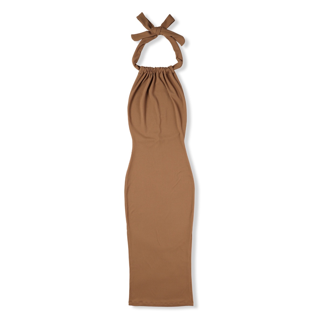 Đầm Dài Nữ Body 2 Slit Leg , Chất Vải Thun Sọc Mềm Thoải Mái , WDD000188 , SOMEHOW