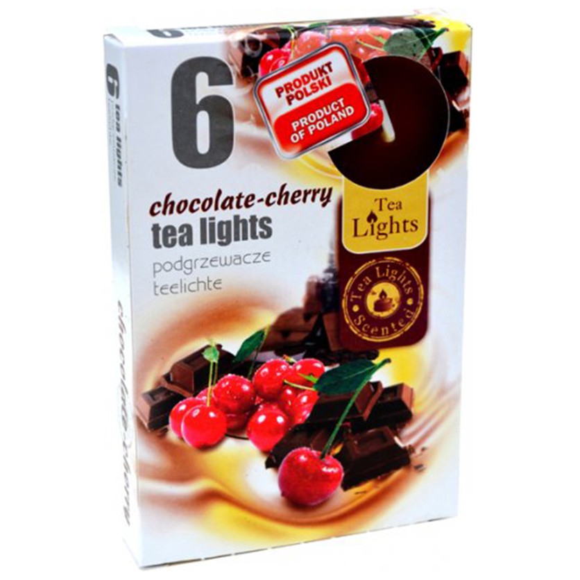 COMBO 6 NẾN thơm tinh dầu Tealight Admit Chocolate Cherry ANH ĐÀO SOCOLA.trang trí,nhập khẩu châu âu