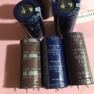 Tụ lọc nguồn 80v - 10000uf, 15000uf, 22000uf