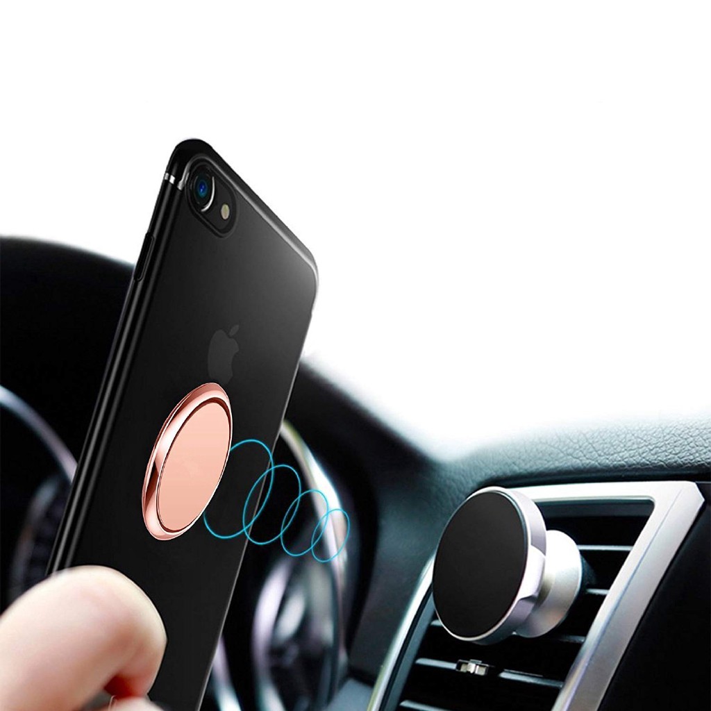 NEW Luxury metal Phone Socket Holder Universal 360º Rotating Finger Ring Stand Magnetic Car Bracket