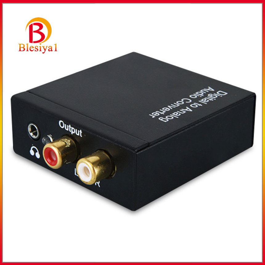 [BLESIYA1]Digital to Analog Audio Converter Optical Coaxial Toslink SPDIF RCA R/L AUX