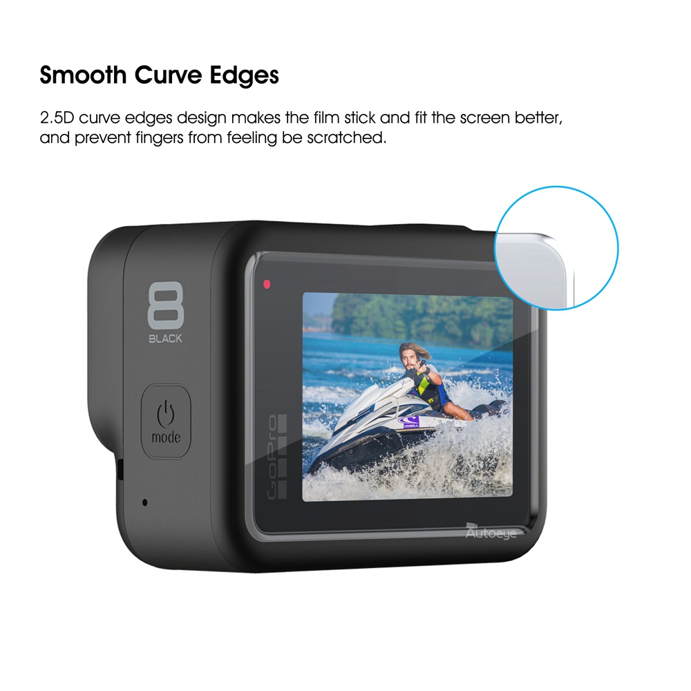Kính cường lực bảo vệ ống kính máy ảnh GoPro Hero 8 Gopro8