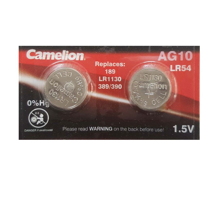 2 viên Pin AG10 LR1130 Camelion 1.5V