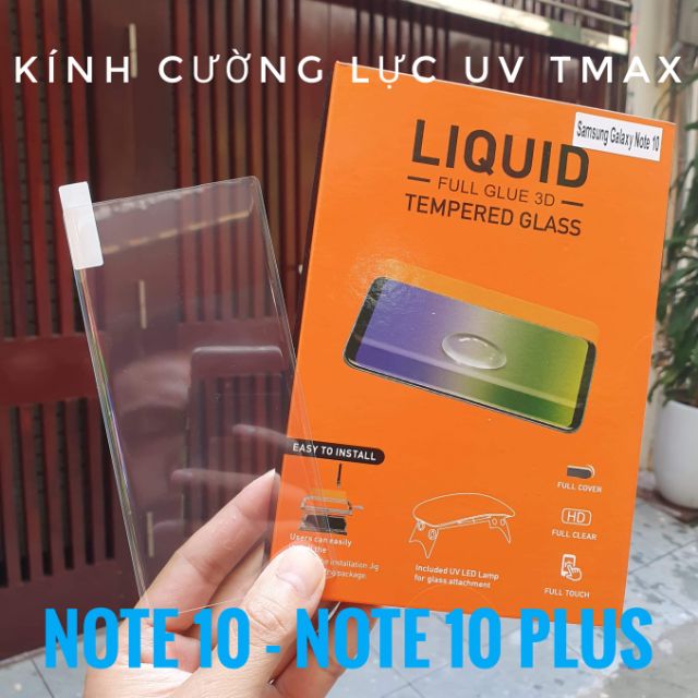 Miếng dán cường lực Note 10 / Note 10 Plus / Note 10+ 5G UV T-MAX LIQUID