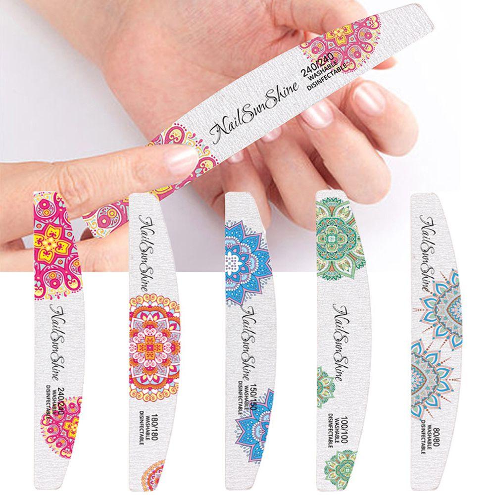 OCEANMAP Dũa Móng Tay 80 100 150 180 240 Grit Dày Dặn Tiện Dụng Cho Gia Đình / Salon