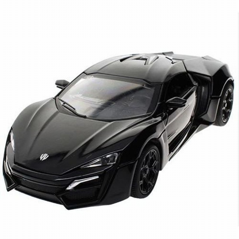 MÔ HÌNH XE SẮT LYKAN HYPERSPORT FF7 CÓ ĐÈN NHẠC 1:32  - ĐEN - 9792