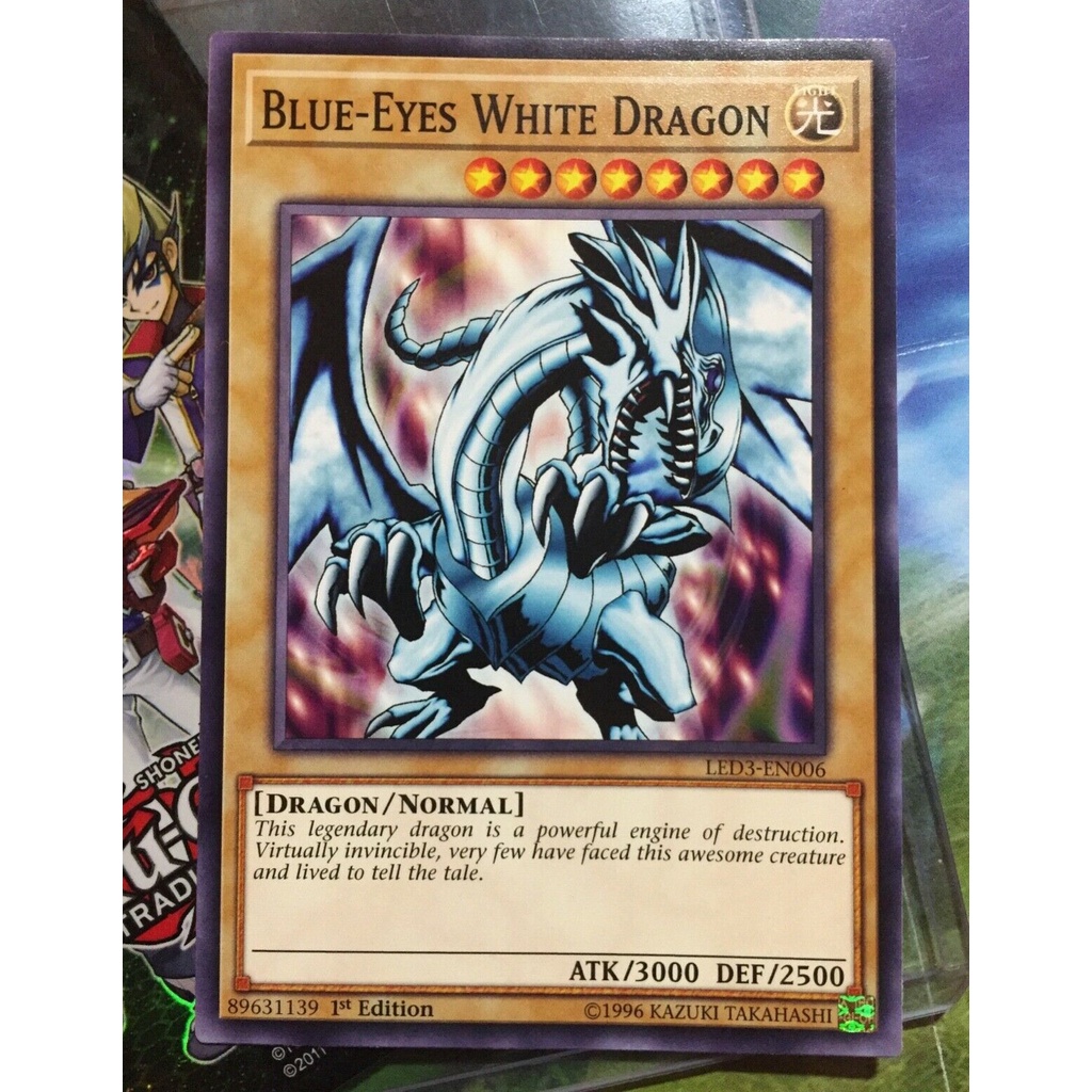 Bài Yugioh - Blue Eyes White Dragon # Rồng Trắng Mắt Xanh Art Red Sparks