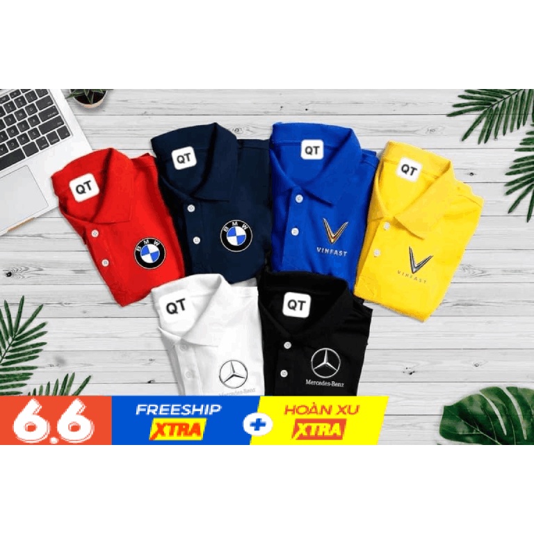 Mua 2 Áo Tặng Thắt Lưng - Áo Polo Thun Nam In Hãng xe 3D