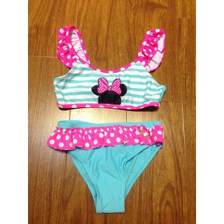 BIKINI 2 MẢNH MICKEY XANH HỒNG CHO BÉ GÁI 5-7 TUỔI