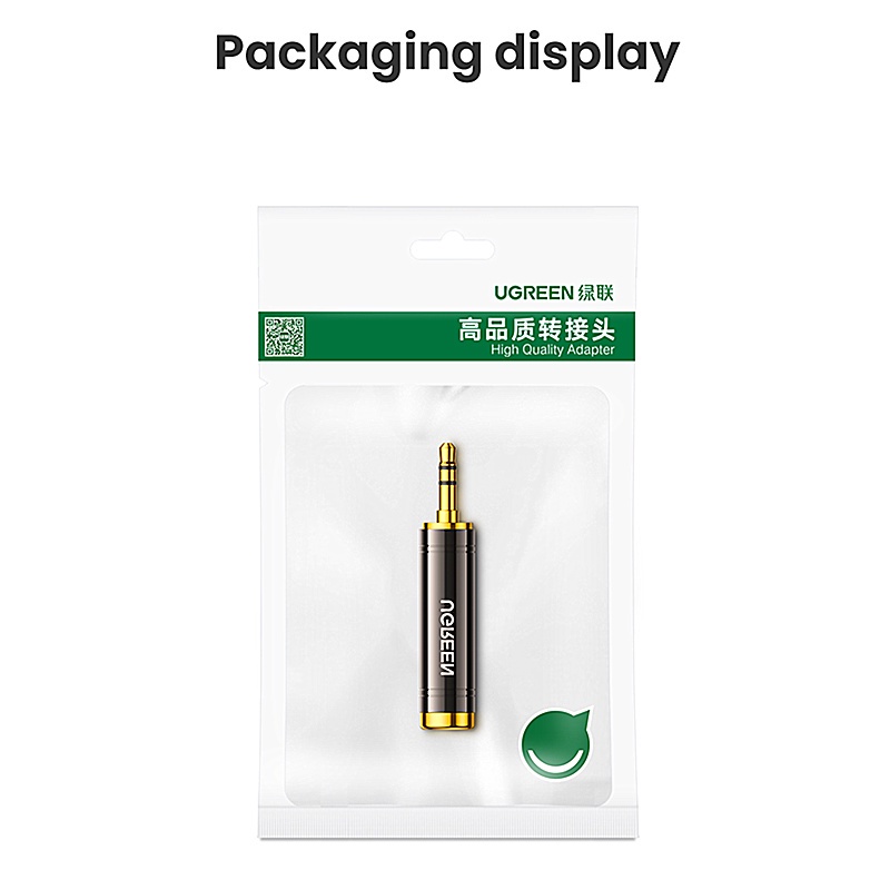 Ugreen Đầu Nối Âm Thanh Mạ Vàng 3.5mm Sang 6.5mm 6.35mm 1 / 4