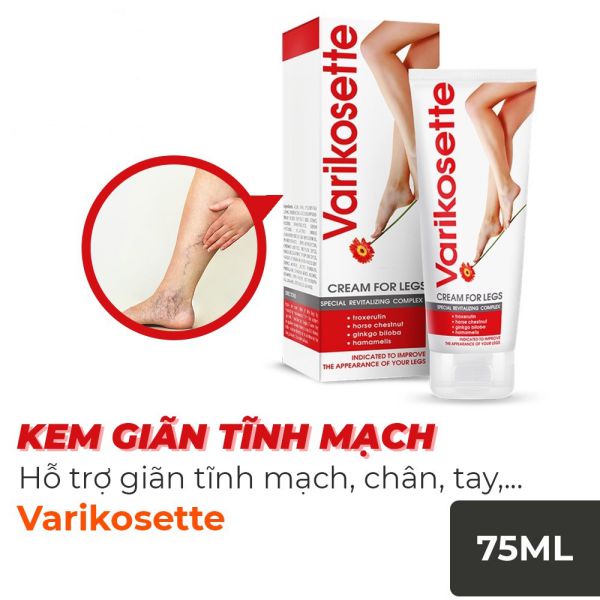 Kem Giảm Suy Giãn Tĩnh Mạch Varikosette Nga 75ml