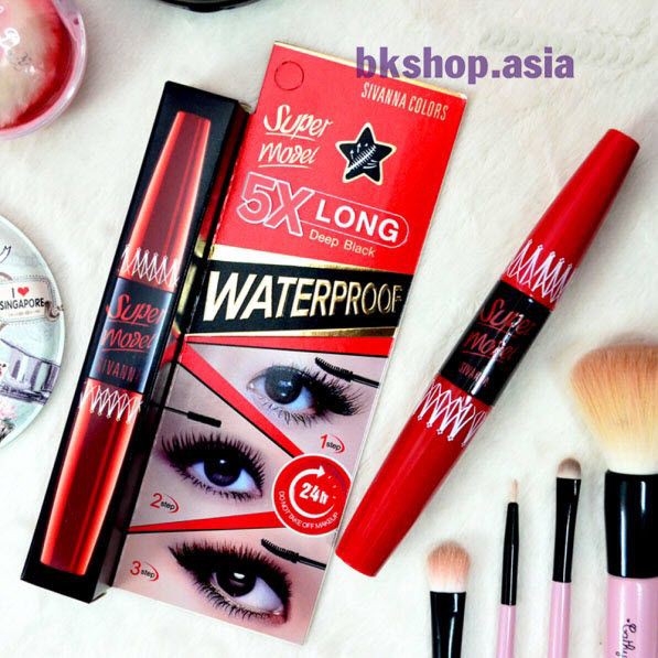 (Auth Thái) Mascara Hai Đầu Nối Mi Sivanna Super Model 5X hf893