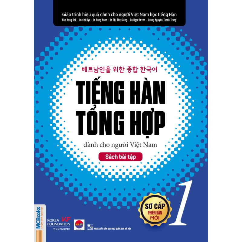 Sách - Tiếng hàn tổng hợp sơ cấp 1 dành cho người Việt Nam( Sách bài tập)