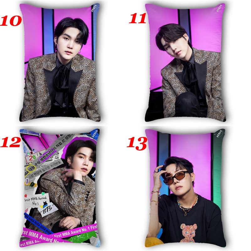 Vỏ Gối Chữ Nhật In Hình BTS Festa Boys Trang Trí Nhà Cửa
