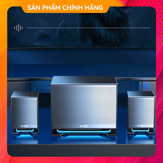 Loa Bluetooth 2.1 Để Bàn Công Suất Lớn MC-CS511 Có Đèn Led Xanh Nổi Bật Dùng Cho Tivi Máy Vi Tính PC Laptop