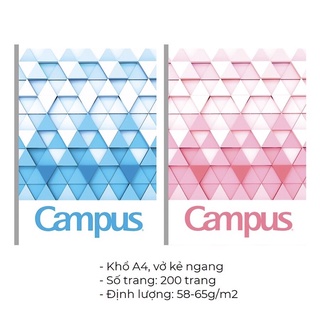 Vở kẻ ngang Campus A4 200 trang