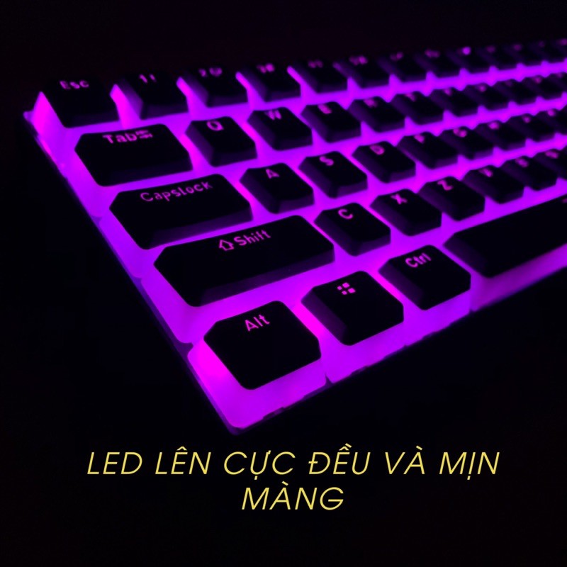 [FREESHIP] Set Bộ Keycap Pudding PBT 110 Phím Xuyên Led Cực Rẻ