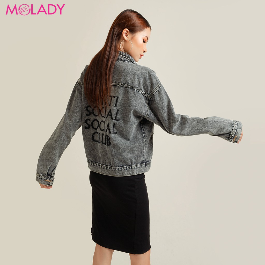 Áo Khoác Jeans Nữ ANTI SOCIAL CLUB MOLADY K384