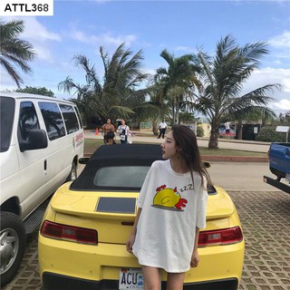 ÁO THUN TAY LỠ IN HỌA TIẾT GÀ CON NGỦ GÁY CỰC HOT - ATTL368