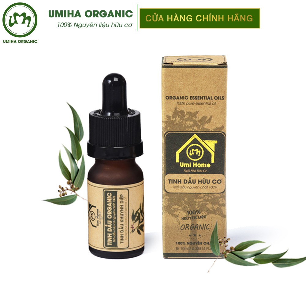 Tinh dầu Khuynh Diệp hữu cơ UMIHA nguyên chất | Eucalyptus Essential Oil 100% Organic 10ml