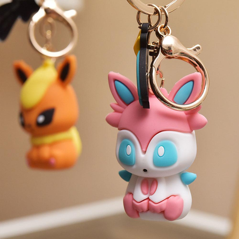 Móc Khóa Xe Hơi Bằng PVC Hình Pikachu Hoạt Hình