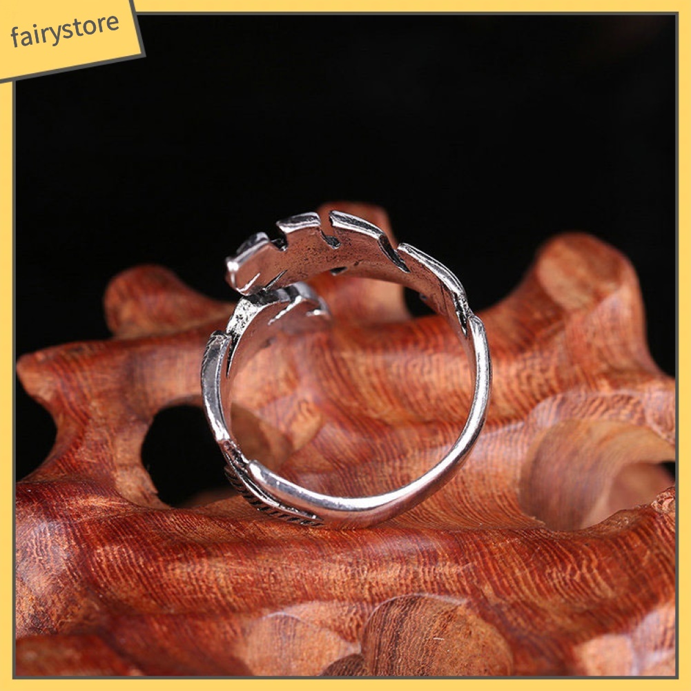 Bộ 2 Nhẫn Hở Hình Lông Vũ Thiết Kế Ấn Tượng