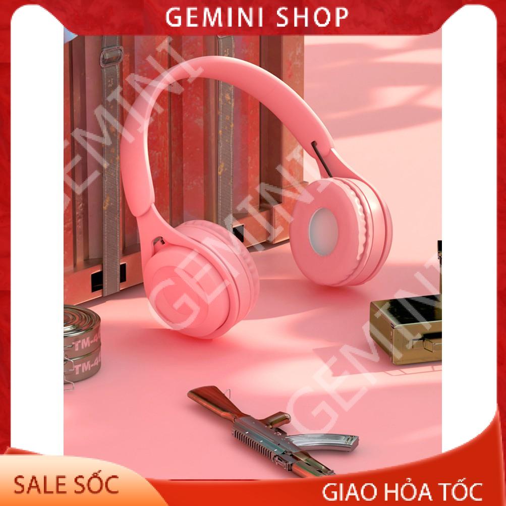 Tai Nghe Bluetooth 5.0 Chụp Tai có micro Headphone không dây thời trang màu sắc Y08 GEMINI SHOP
