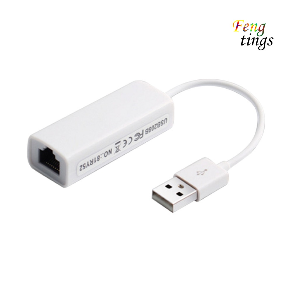 Cáp Chuyển Đổi Thẻ Mạng Lan Usb 2.0 Sang Rj45 10 / 100mbps Cho Pc Laptop