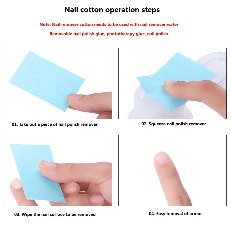 Set 500 Miếng Bông Cotton Tẩy Sơn Móng Tay