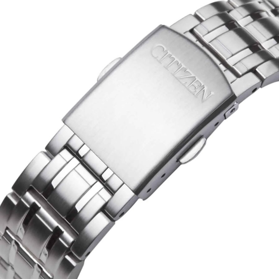 Đồng Hồ Nam Citizen Dây Thép Không Gỉ NJ0020-51B - Mặt Trắng (Sapphire)