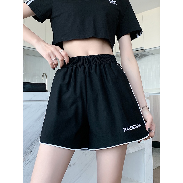 Quần short nữ (40-58kg) thêu chữ "Balenciaga". Thiết kế mới năng động, chất liệu co dãn, thoáng mát. HT26 | BigBuy360 - bigbuy360.vn
