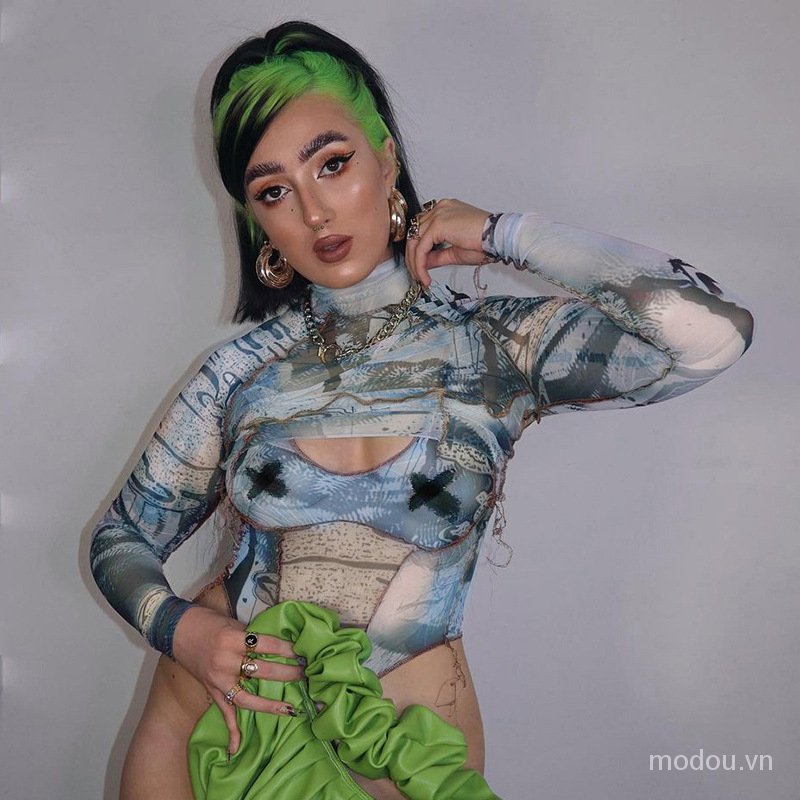 Set 2 Áo Lưới Tay Dài Thời Trang Dành Cho Nữ | BigBuy360 - bigbuy360.vn