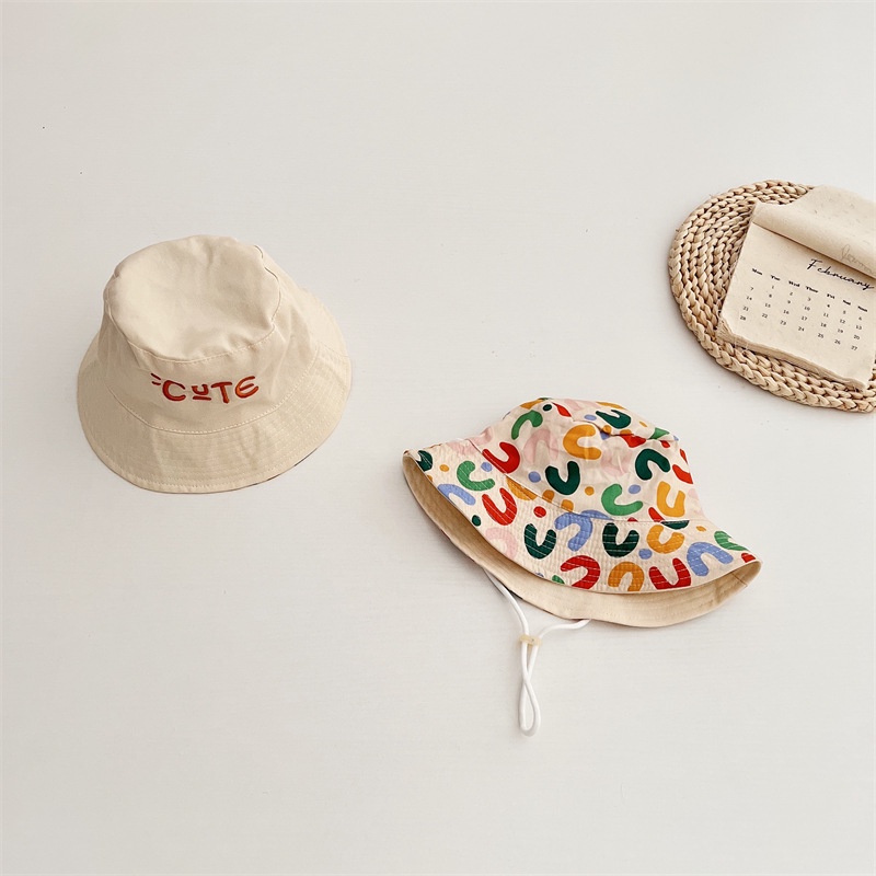 Mũ Tai Bèo Vải Cotton Hai Mặt Chống Nắng Thời Trang Cho Bé