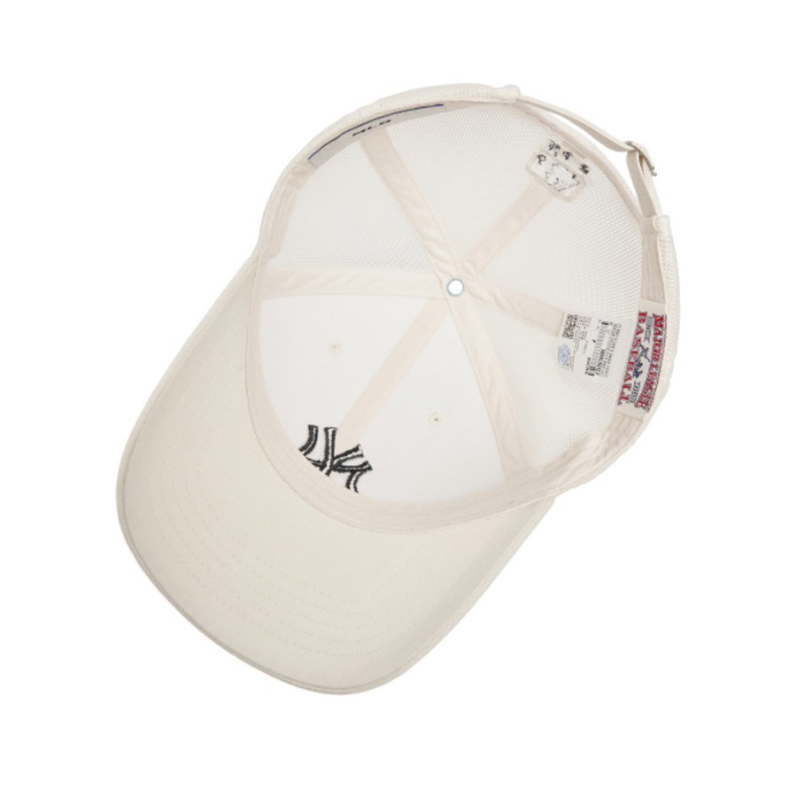 MŨ MLB BASIC MESH CAP NEW YORK YANKEES WHITE