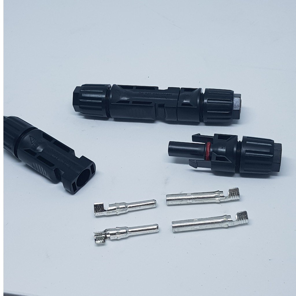 Đầu nối pin năng lượng mặt trời MC4 đơn 1000VDC 30A JHAO