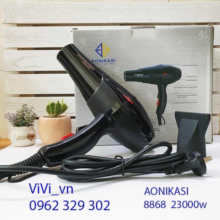 Máy sấy tóc cao cấp AONIKASI 8868 2300W, hai chiều nóng lạnh