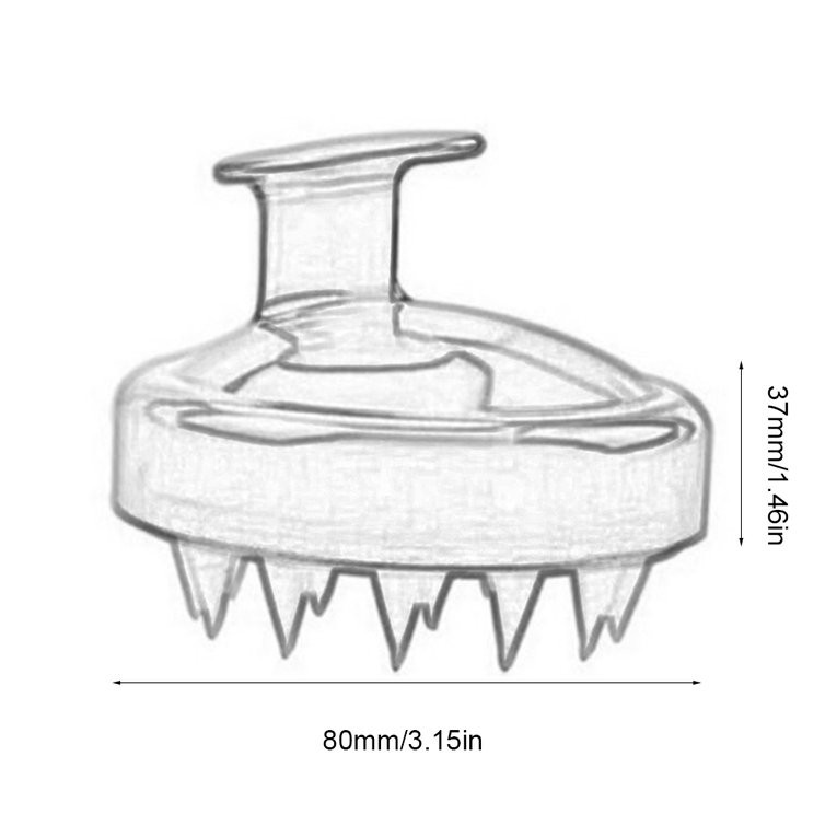 (Hàng Mới Về) Bàn Chải Silicone Mềm Mát Xa Da Đầu Tiện Dụng