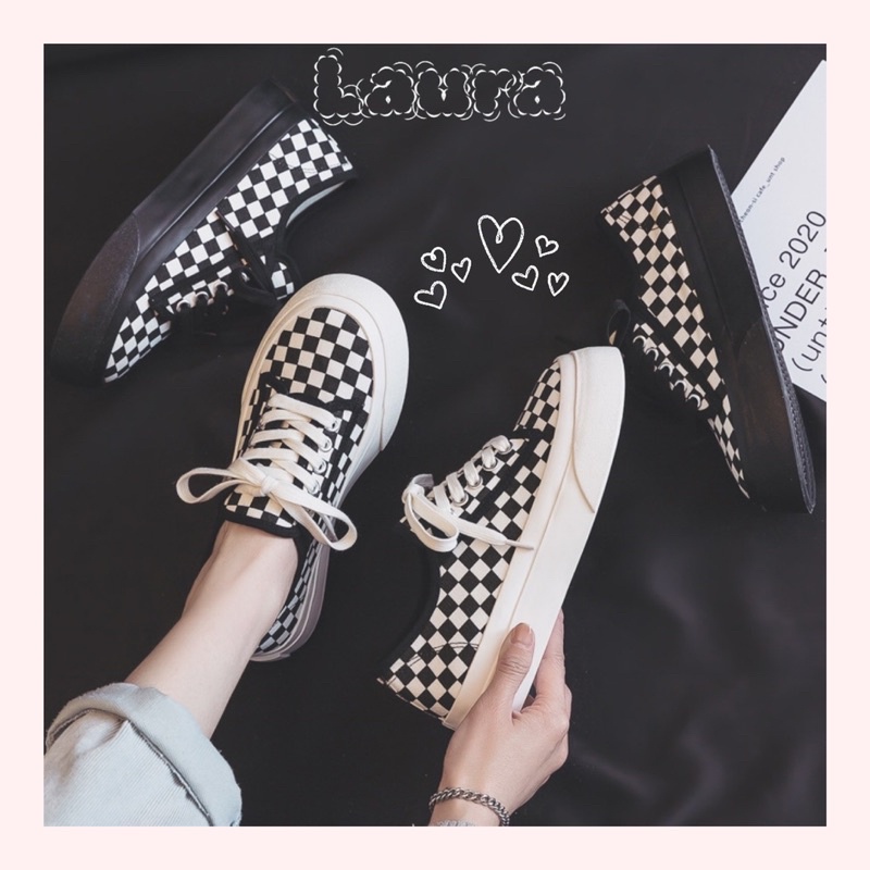 Giày vải canvas độn đế chất siêu đẹp fullbox hàng QCL1