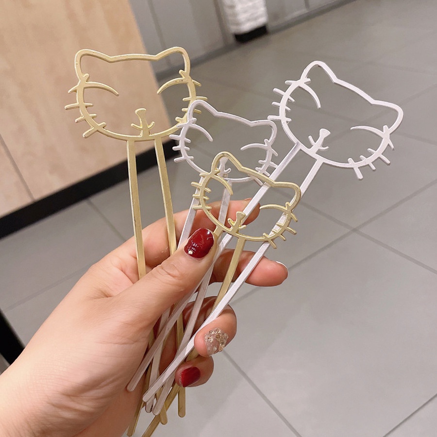 Trâm cài tóc Haimeikang hình mèo phong cách Hàn Quốc dễ thương cho nữ