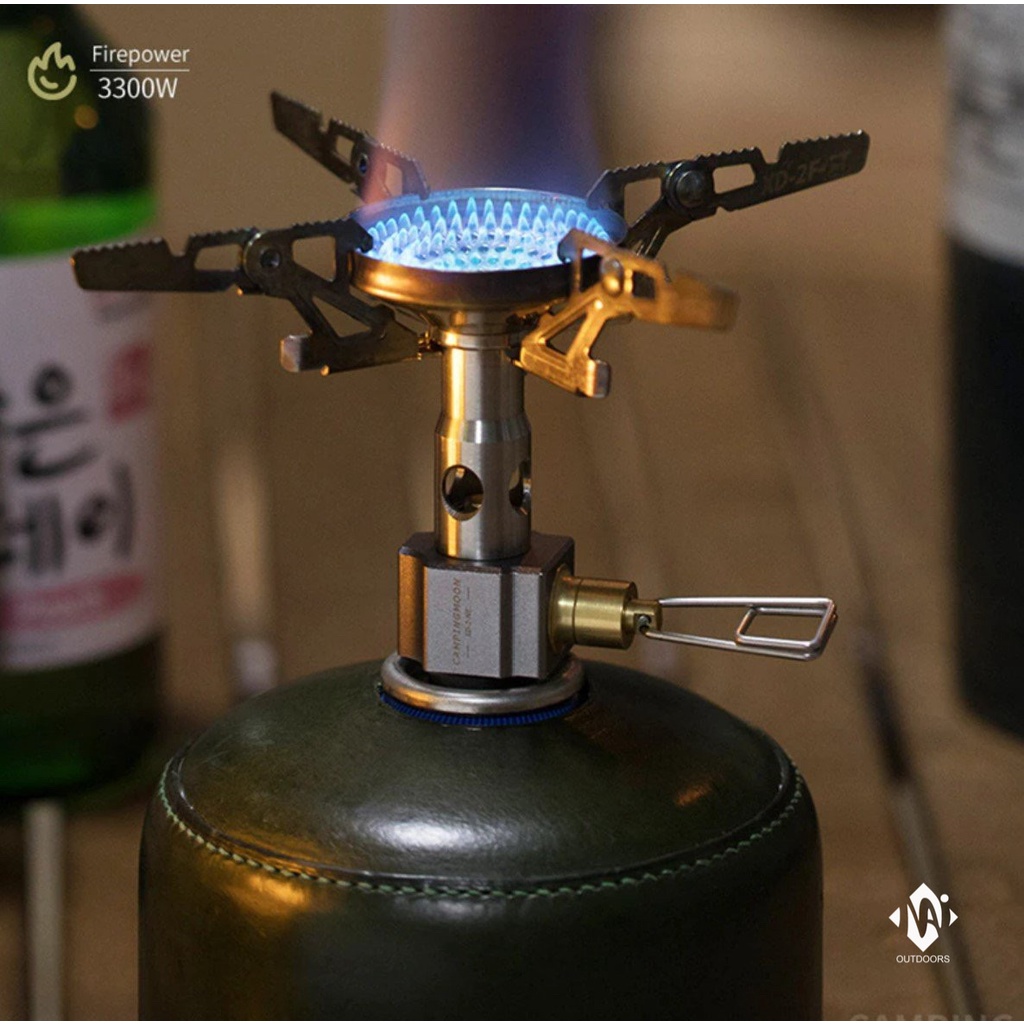 Bếp gas cắm trại mini gấp gọn Campingmoon XD-2F