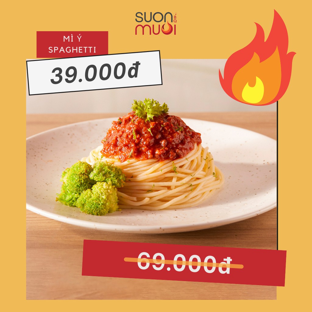 Hà Nội - E-Voucher - Mì Spaghetti 39k - Sườn Mười