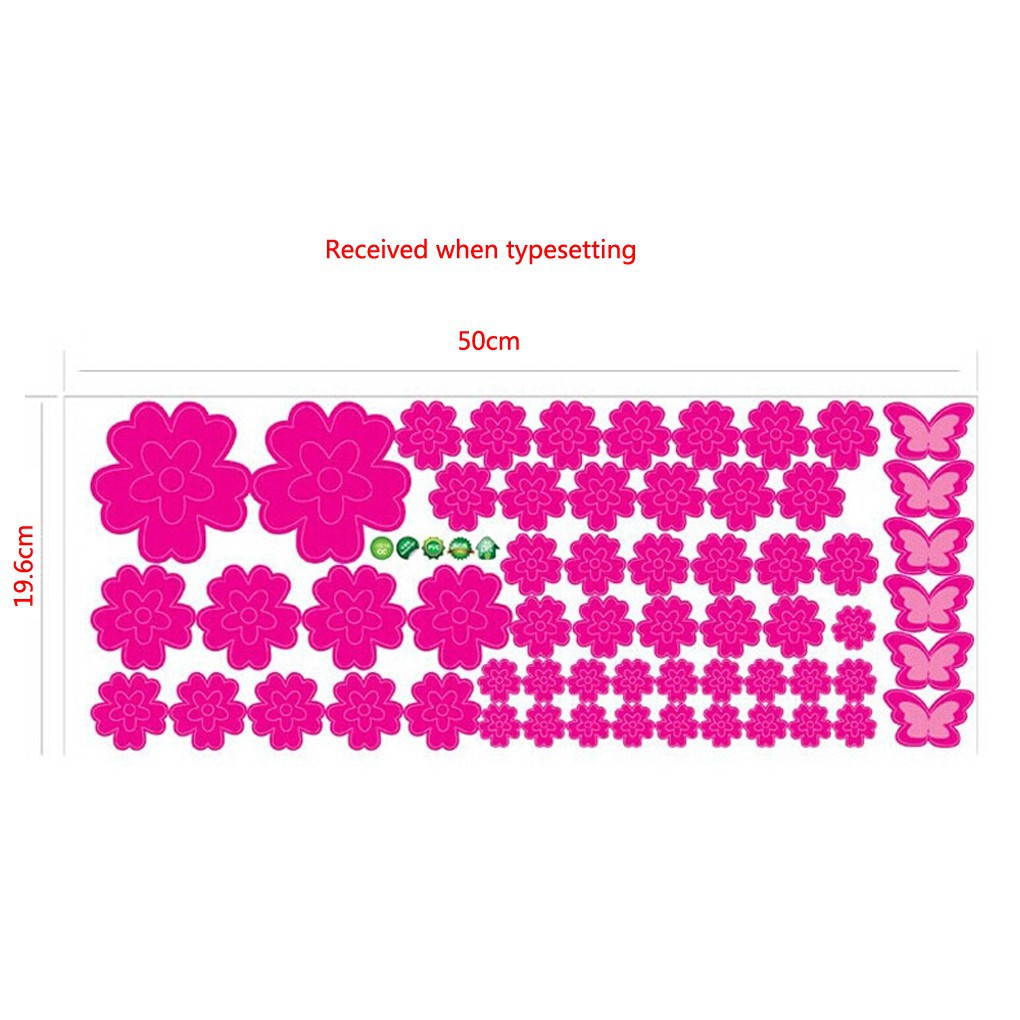 Decal Dán Tường Hình Bông Hoa, Có Thể Tháo Ra Được, Nghệ Thuật Trang Trí Nhà, Người Dùng Có Thể Tự Trang Trí