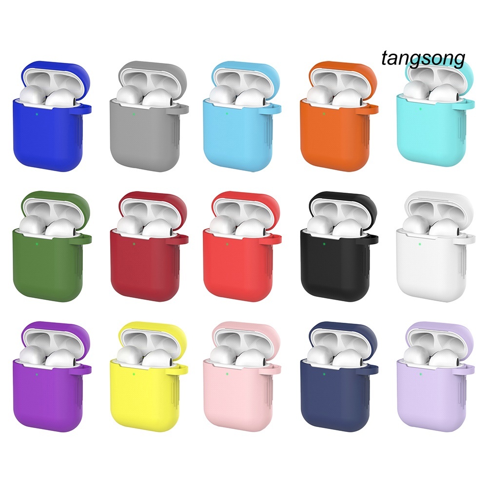 Vỏ Đựng Bảo Vệ Hộp Sạc Tai Nghe Airpods 1 / 2 Bằng Silicone