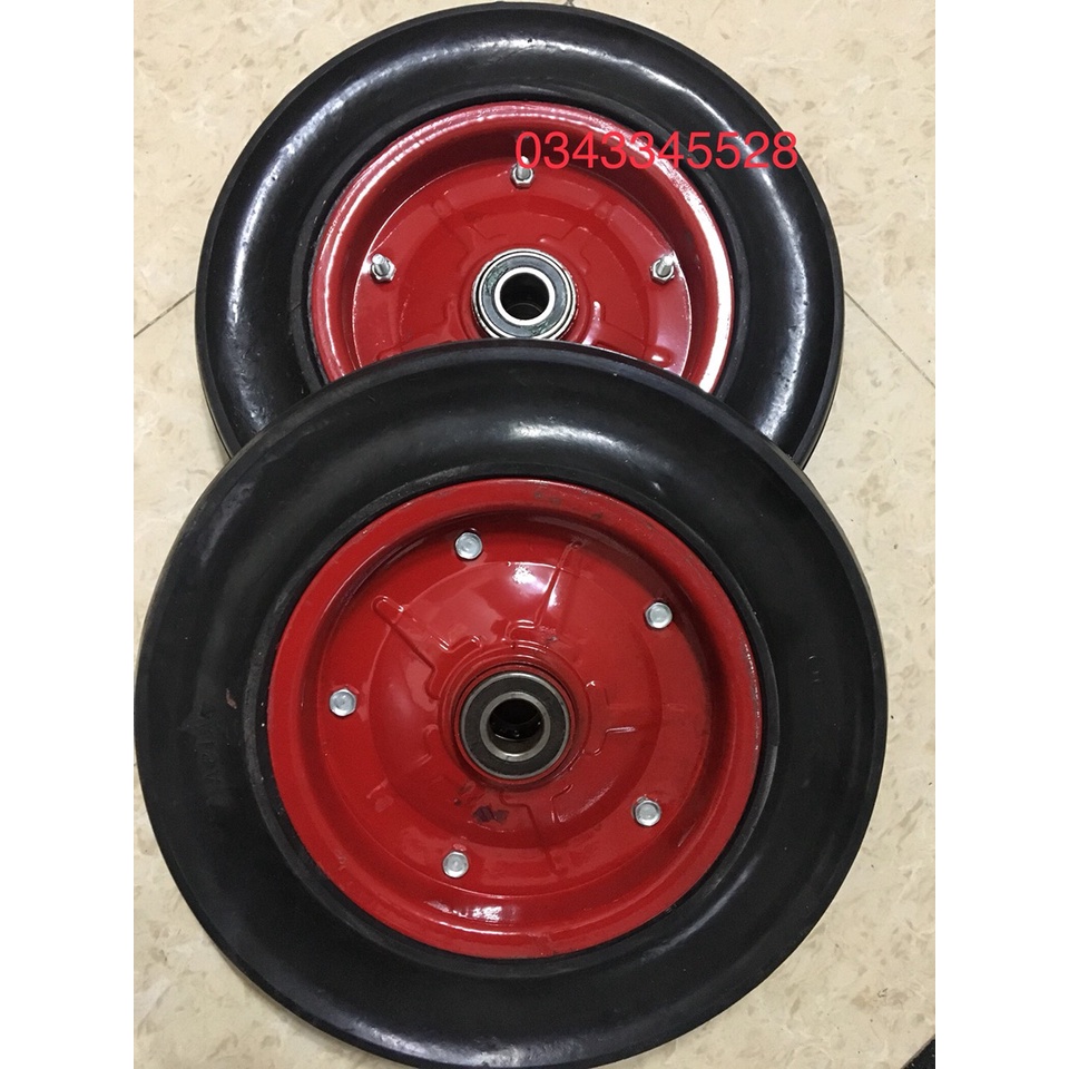 Bánh xe cao su đúc, bánh xe trộn bê tông  350mm  mã sản phẩm 4T Loại Lớn nhất.