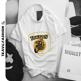 Áo phông nam in 3D Biker tay ngắn, cổ tròn chất tici mịn mát CZ03