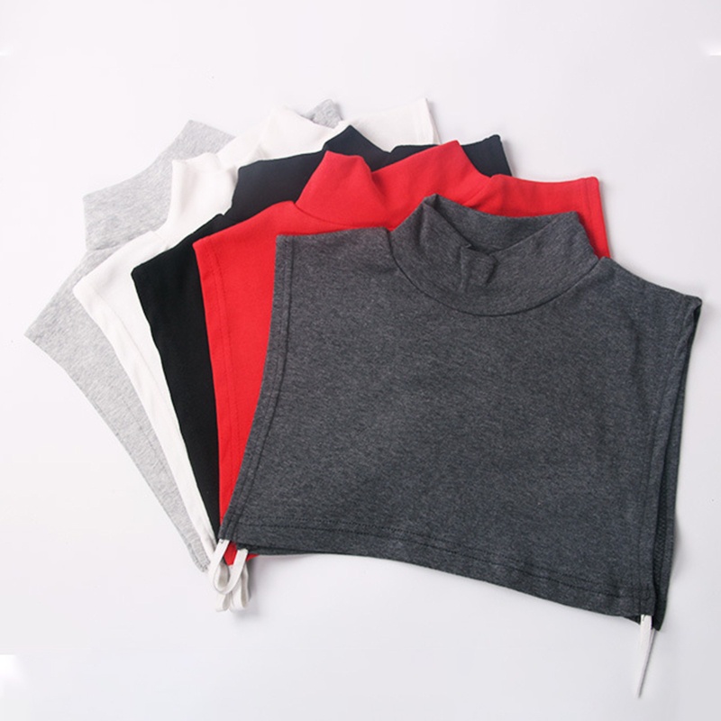 Cổ áo giả từ cotton màu sắc đơn giản giữ ấm mùa đông cho nam nữ